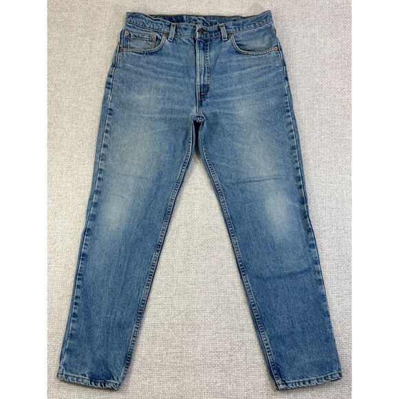 Vintage Levi's 512 Jeans Men's 36x30 (Actual 34x29) Slim Tapered Blue Denim USA - Picture 1 of 14